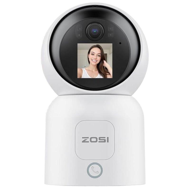 Zosi C519m 4 Mpx 2.5k P/T Wifi Dual Detección De Movimiento Pantalla Blanco