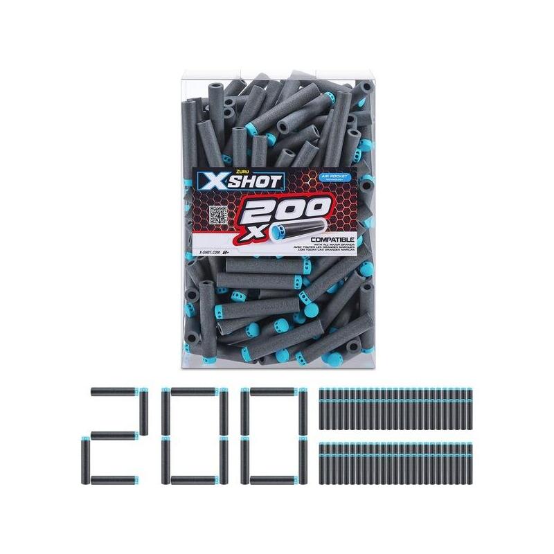Zuru X-Shot Paquete De 200 Dardos De Recarga, Dart Blaster 36500