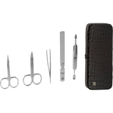 Zwilling Classic Inox Croco Manicure Set, Black, 5 Pcs.