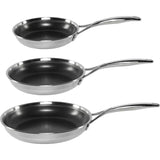 Zwilling Peak Bratpfannenset 3-Tlg,(20+24+28) 18/10 Edelstahl