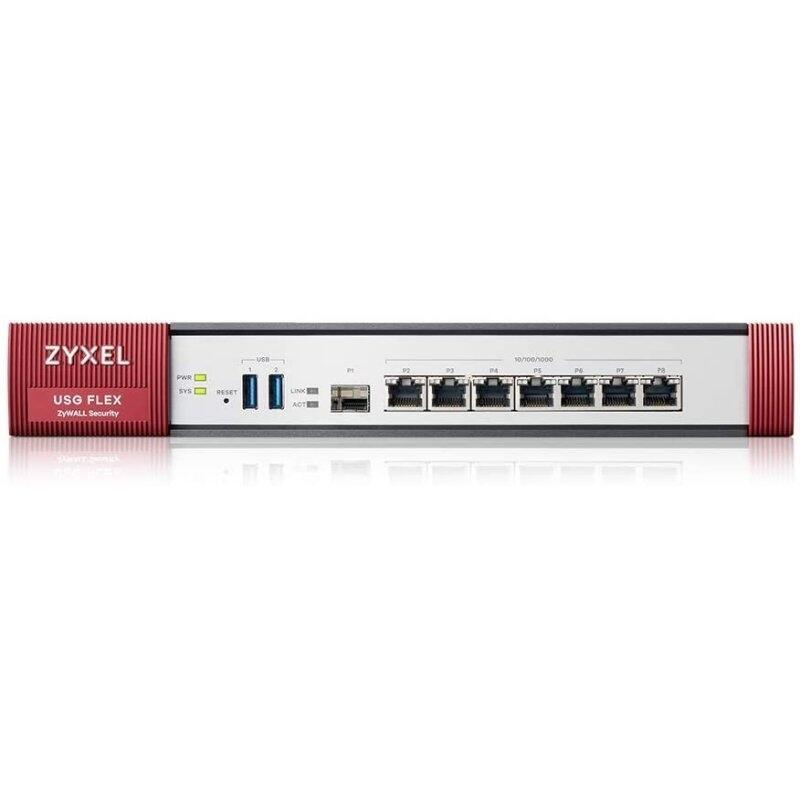 Zyxel Usg Flex Firewall 7 Gigabit User-Definable Ports 1xsfp 2xusb With 1 Yr Utm Bundle